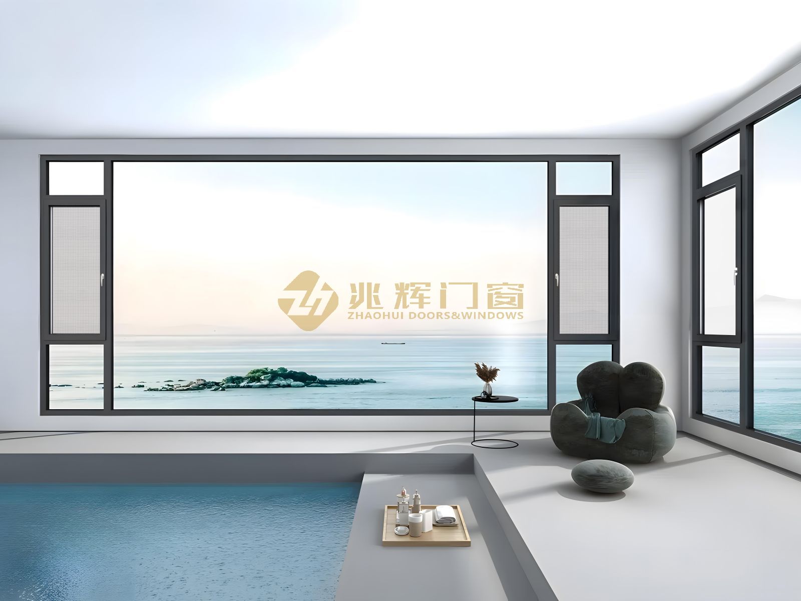 兆輝D76內(nèi)開窗