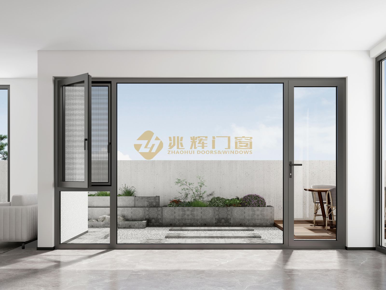 兆輝75內(nèi)開窗