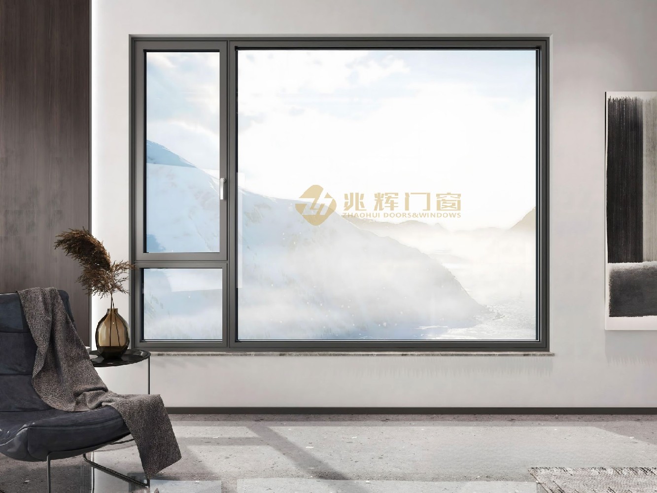 兆輝85內(nèi)開窗